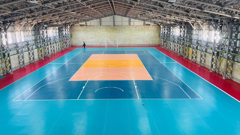 خط کشی سالن ورزشی چند منظوره - ساختارسازه تبریز